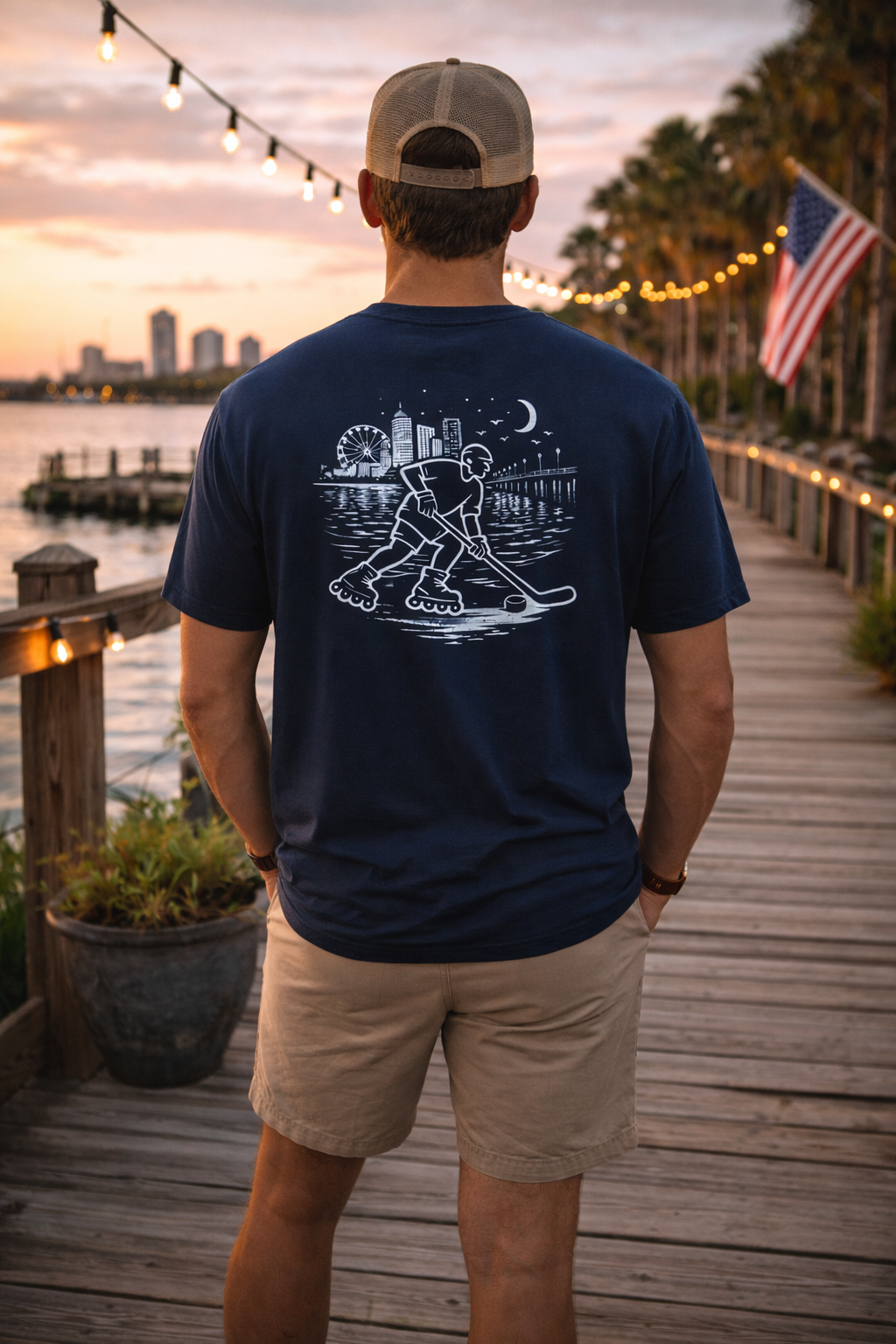 Roller Hockey T-Shirt Lifestyle Photo