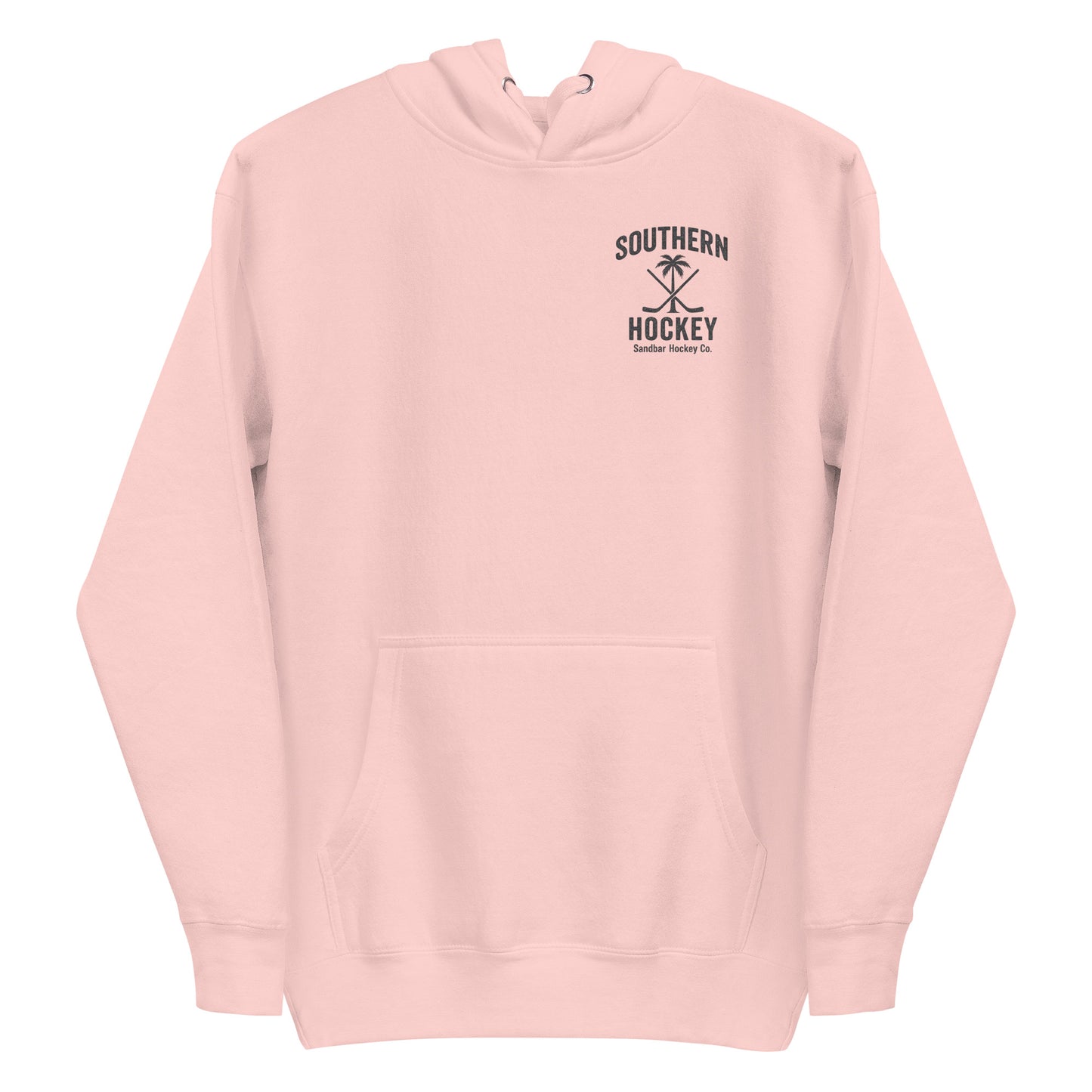 Pink Shark Hockey Hoodie Front