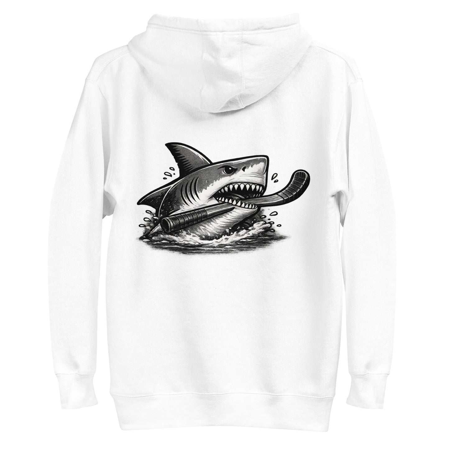 White Shark Hockey Hoodie Back