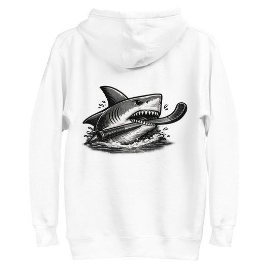 White Shark Hockey Hoodie Back